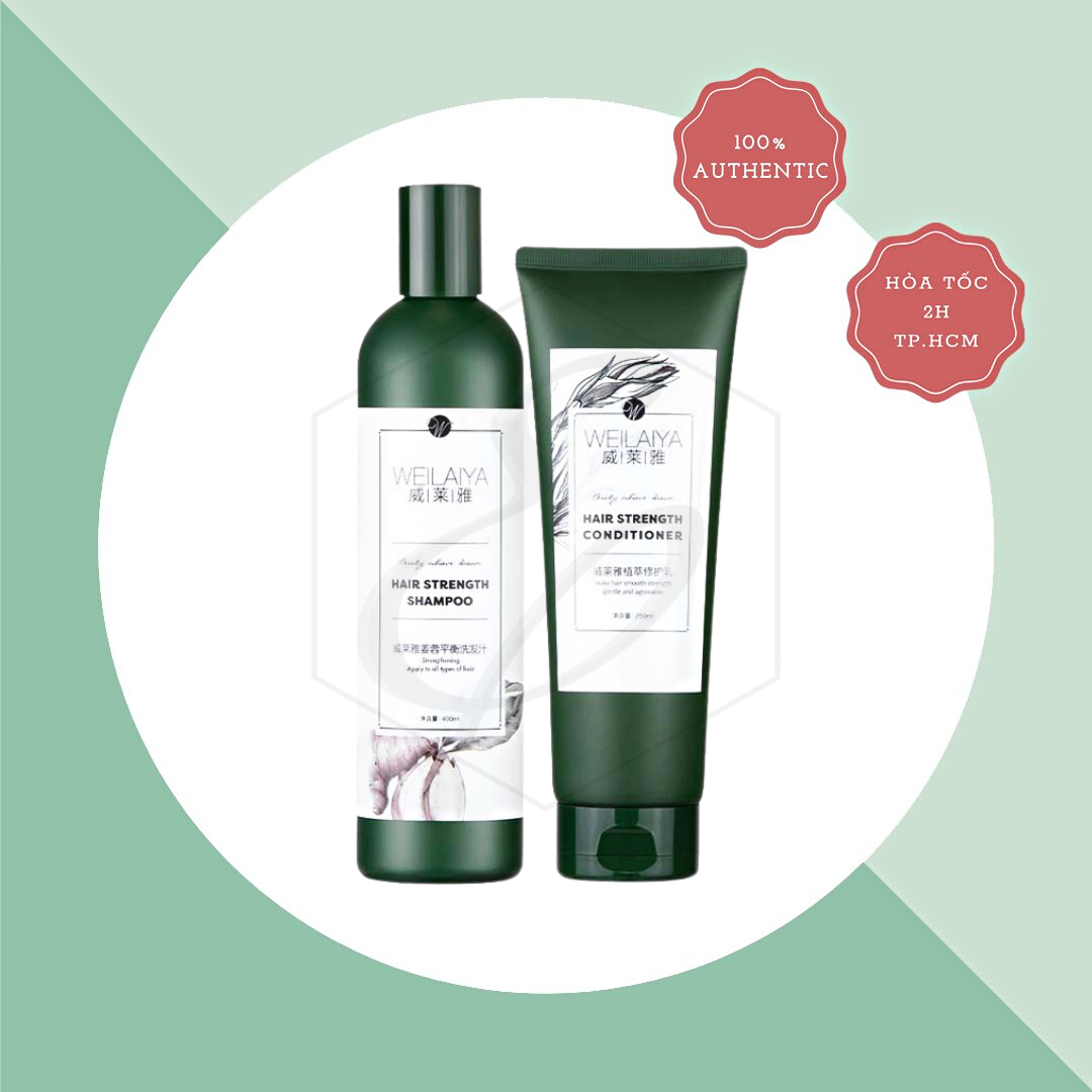 Bộ Dầu Gội Và Dầu Xả Gừng Weilaiya Ginger Shampoo (400ml) & Conditioner (250ml)